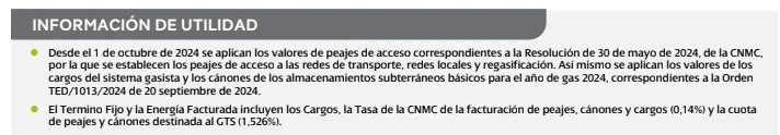 Ejemplo factura mercado regulado