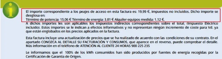 peajes acceso iberdrola