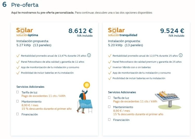 Naturgy Solar presupuesto online