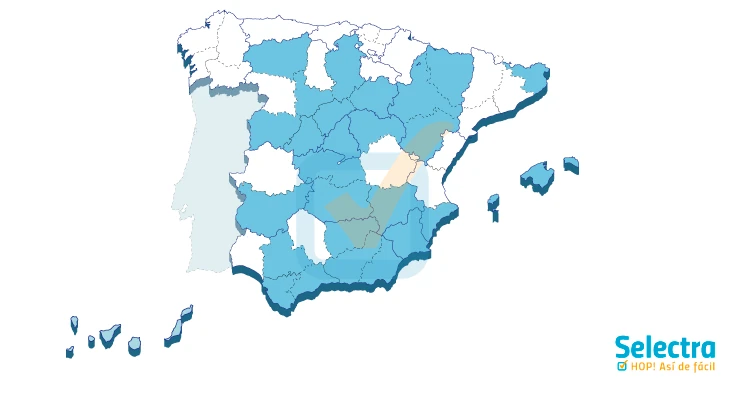 Zonas donde Redexis distribuye gas natural en España
