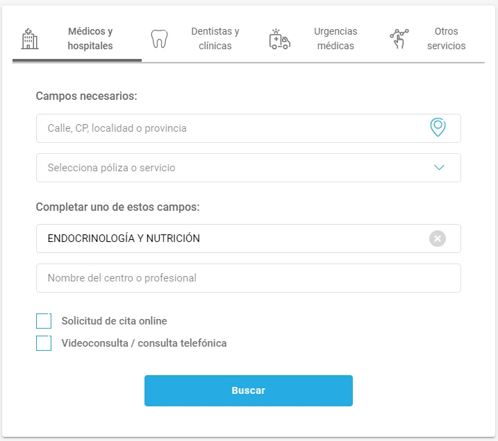Adeslas nutricionista