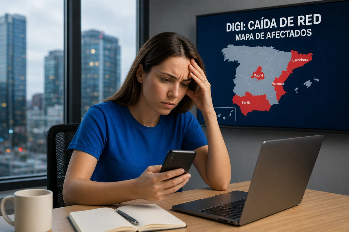 mujer preocupada por cobertura de digi