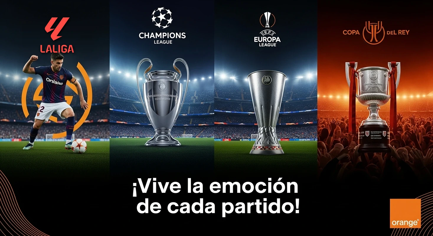 Todas las competiciones de fútbol que incluye Orange en la temporada 2026/2027